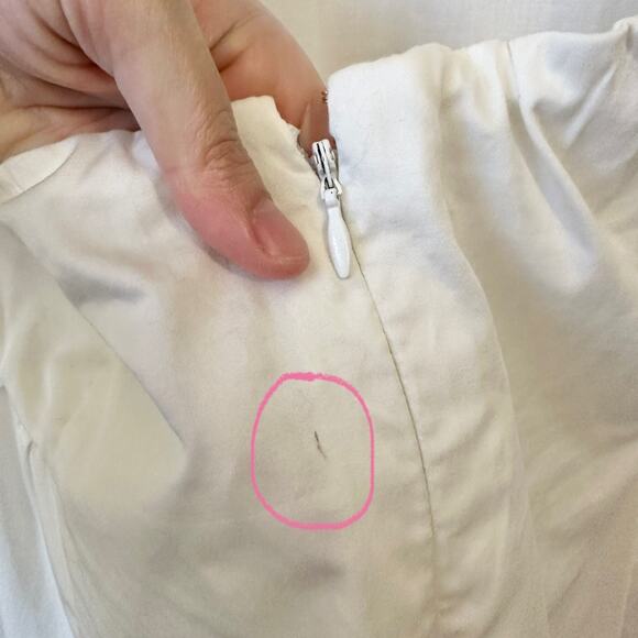 ABERCROMBIE & FITCH Dipped-Waist Sweetheart Maxi Dress White Cut Out NWT - Picture 10 of 16